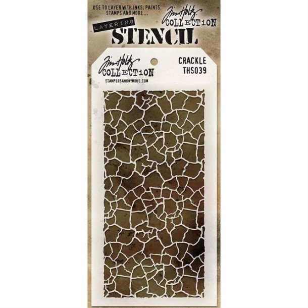 THS039 Tim Holtz layering stencil - Crackle