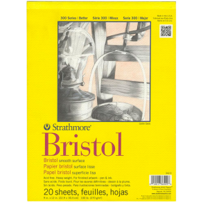 Strathmore - Bristol Smooth Surface - 20 ark - 342-900