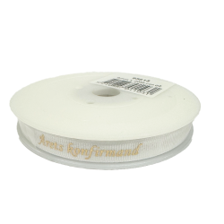 Bnd med tryk - rets konfirmand - Hvid med guld