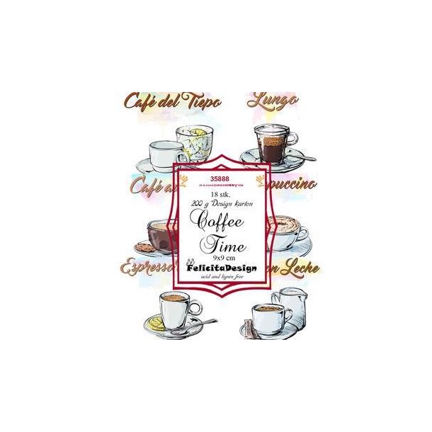 Felicita Design - Toppers - Coffee Time / Kaffetid - 35888