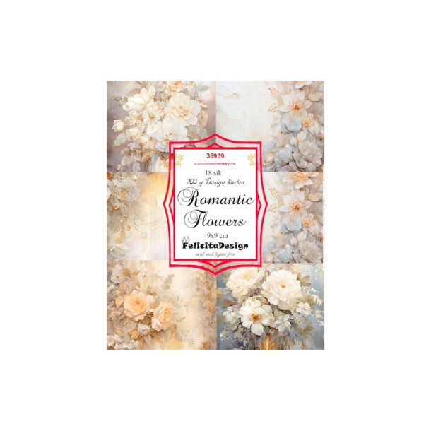 Felicita Design - Toppers - Romantic Flowers / Romantiske blomster