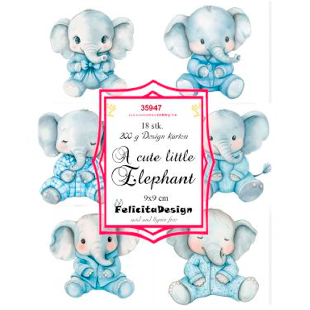 Felicita Design - Toppers - A Cute Little Elephant / Sd lille elefant