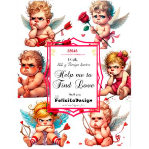 Felicita Design - Toppers - Help me to Find Love / Hj�lp mig finde k�rlighed