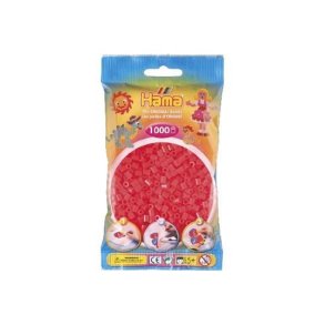 Hamaperler - Midi - 1000 stk - Neon r�d