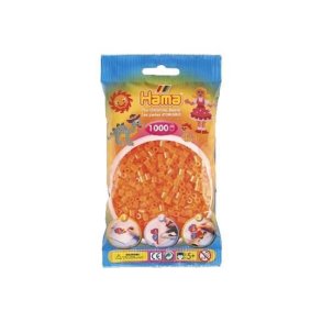 Hamaperler - Midi -1000 stk - Neon orange