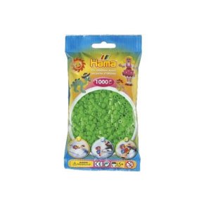 Hamaperler - Midi - 1000 stk - Flourescens gr�n