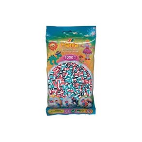 Hamaperler - Midi - 1000 stk - Stribet mix 91/16