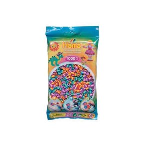 Hamaperler - Midi - 1000 stk - Stribet mix 92/16