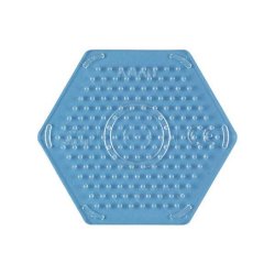 Hama - Stiftplade - Sekskant - 8x9cm - Transparent