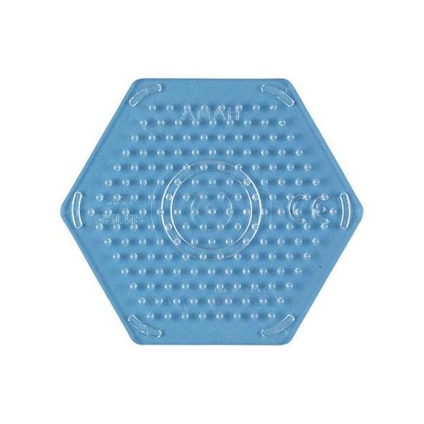 Hama - Stiftplade - Sekskant - 8x9cm - Transparent