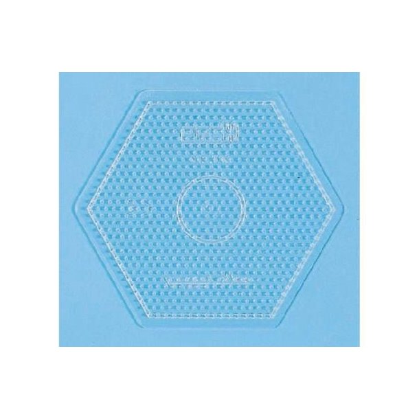 Hama - Stiftplade - Sekskant - 16,5x14,5cm - Transparent