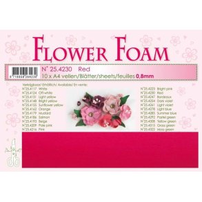 Leane Design Flower Foam Red - R�d