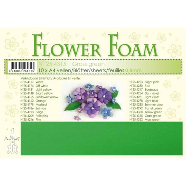Leane Design Flower Foam, Grass Green - Grs Grn