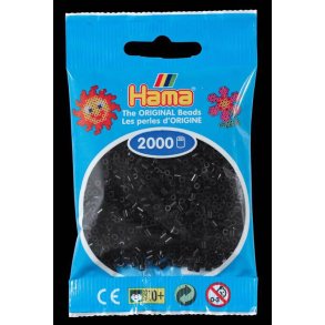 Hamaperler - Mini - 2000 stk - Sort
