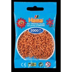 Hamaperler - Mini - 2000 stk - Lysebrun