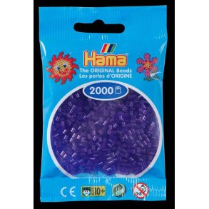 Hamaperler  - Mini - 2000 stk - Transp. lilla