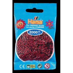 Hamaperler - Mini - 2000 stk - Bordeaux
