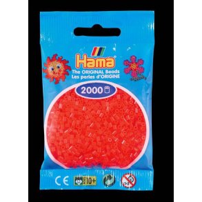 Hamaperler - Mini - 2000 stk - Neon r�d