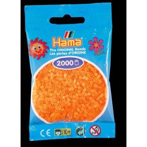 Hamaperler - Mini - 2000 stk - Neon orange