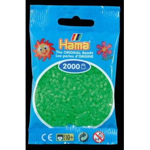 Hamaperler - Mini - 2000 stk - Fl. gr�n