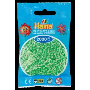Hamaperler - Mini - 2000 stk - Pastel gr�n
