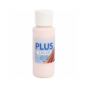 Plus Color hobbymaling, Pale rose, 60 ml - 39619