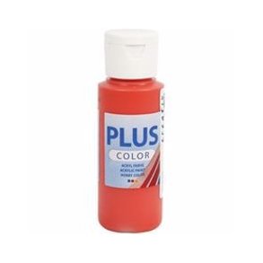 Plus Color hobbymaling, Brilliant red, 60 ml