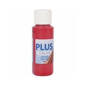 Plus Color hobbymaling, Berry red, 60 ml