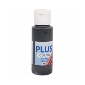 Plus Color hobbymaling, Black, 60 ml