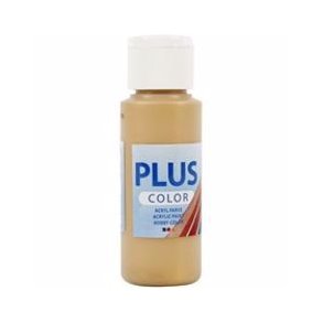 Plus Color hobbymaling, Gold, 60 ml