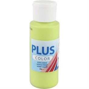 Plus Color hobbymaling, Limegrn, 60 ml