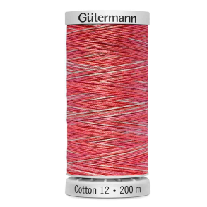 G�termann - Quiltetr�d - Sulky Cotton 12 - 200 m - Multifarvet 4005