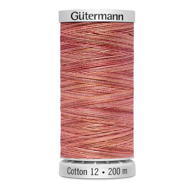 Gtermann - Quiltetrd - Sulky Cotton 12 - 200 m - Multifarvet 4008