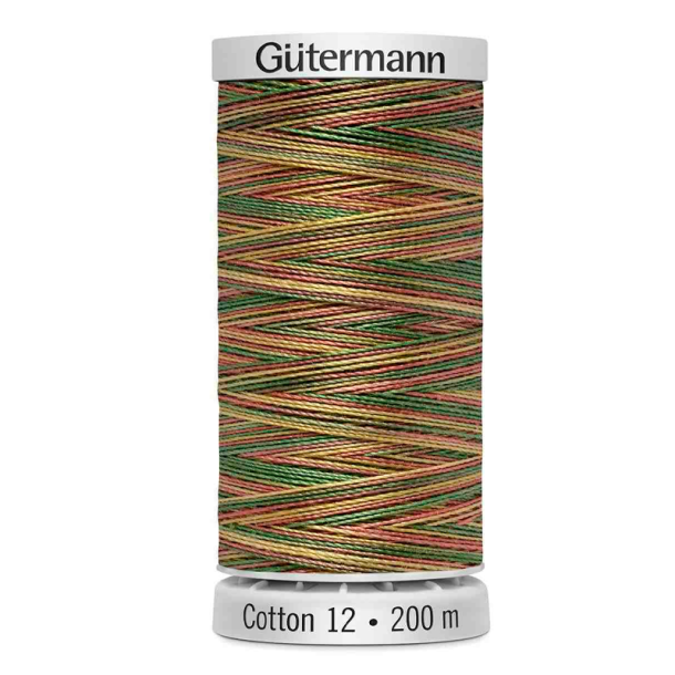 Gtermann - Quiltetrd - Sulky Cotton 12 - 200 m - Multifarvet 4107