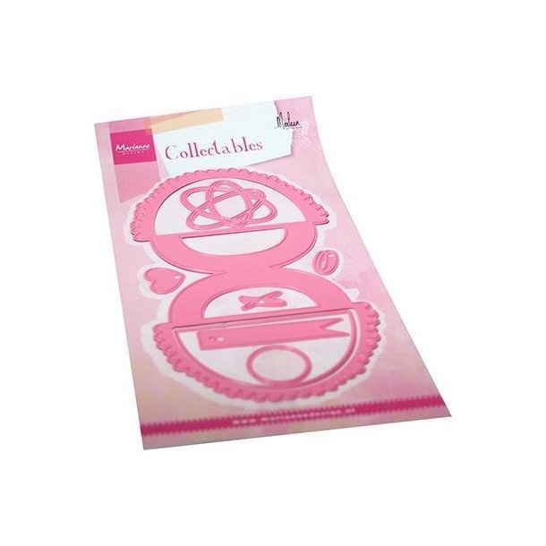 Marianne Design - Die - Bagtopper XOXO / Gavetopper - COL1508