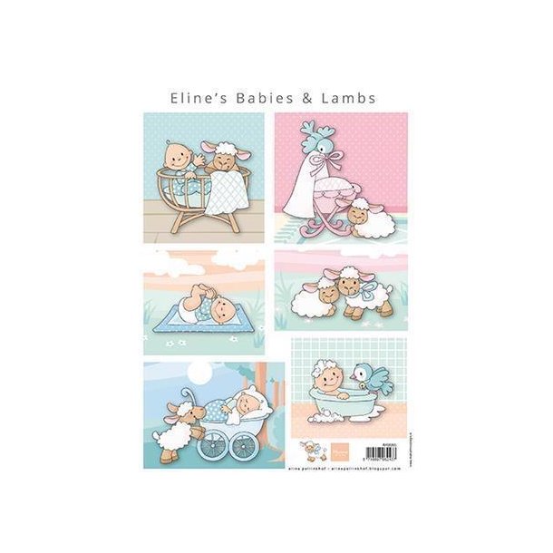 Marianne Design - 3D ark - Eline's Babies & Lambs - AK0085