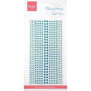 Selvklbende Rhinsten - 496 Stk - Light Blue - Lysebl - CA3157