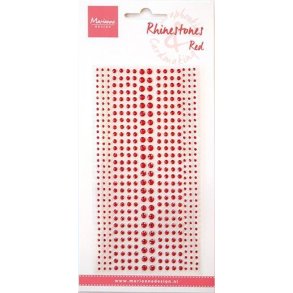 Selvklbende Rhinsten - 496 Stk. - Red / Rd - CA3159