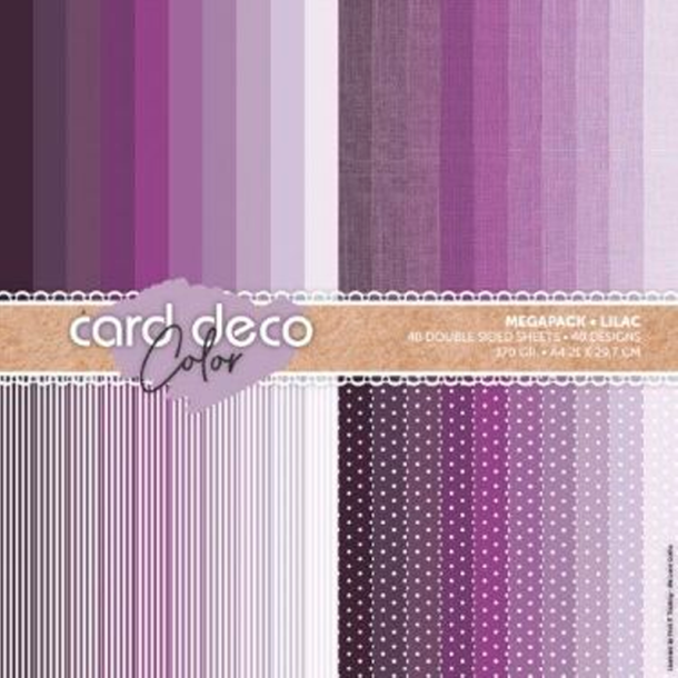 Card Deco - Blok A4 - Lilla