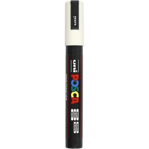 Posca Marker PC 5M White, 2,5 mm spids
