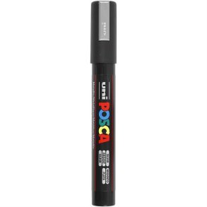 Posca Marker PC 5M Silver, 2,5 mm spids