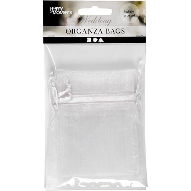 Happy Moments - Organza Bags - Hvid
