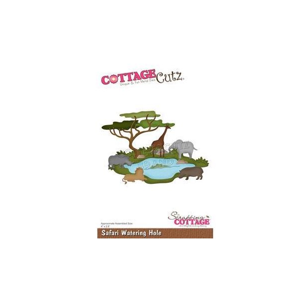 Cottage Cutz - Die - Safari Watering Hole / Vandhul - CC-850