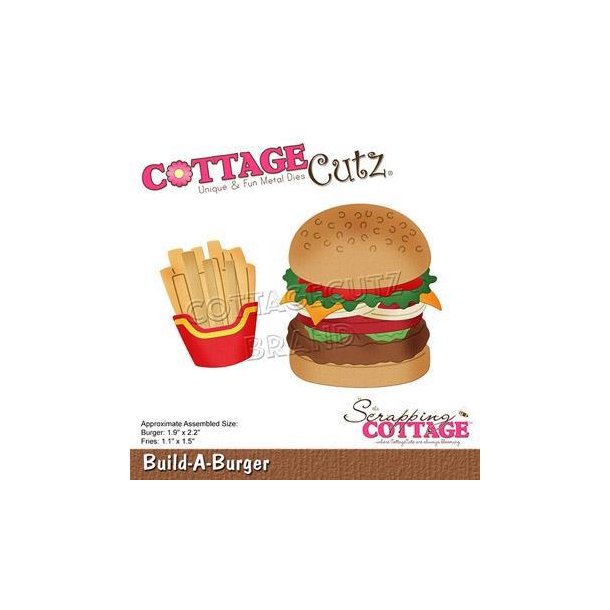 Cottage Cutz - Die - Build a Burger / Burger m. Pommes Frites - CC-854
