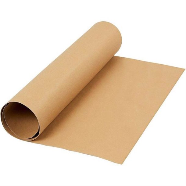 Karton, Papir & Lderpapir - Lderpapir, B: 50 cm, 350 g/m2, lys brun, 1m - 498940