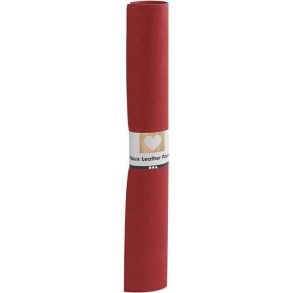 Karton, Papir & L�derpapir - L�derpapir, B: 49 cm, 350 g/m2, R�d, 1m - 498946