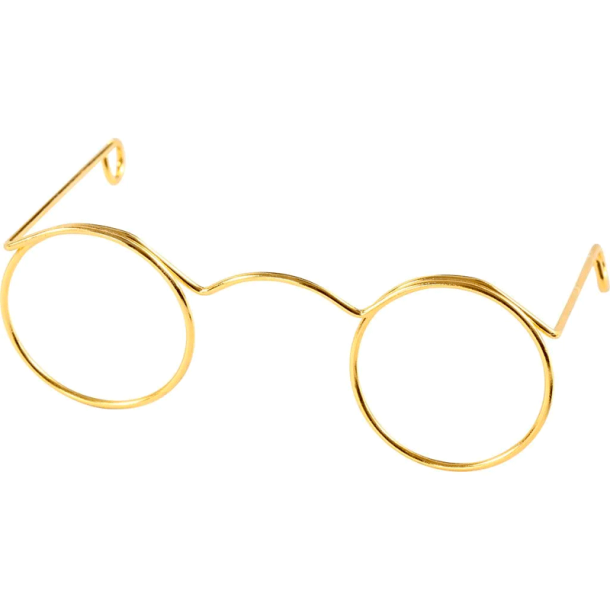 Briller - 60mm - 10stk - guld