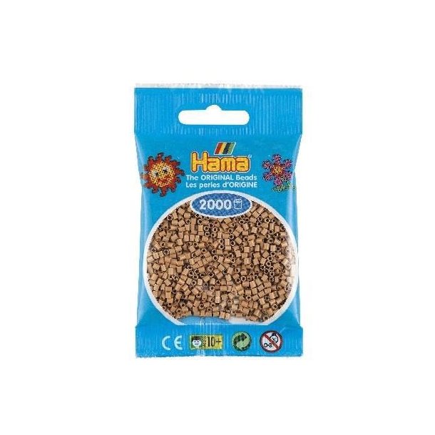 Hamaperler - Mini - 2000 stk - Lys Nougat