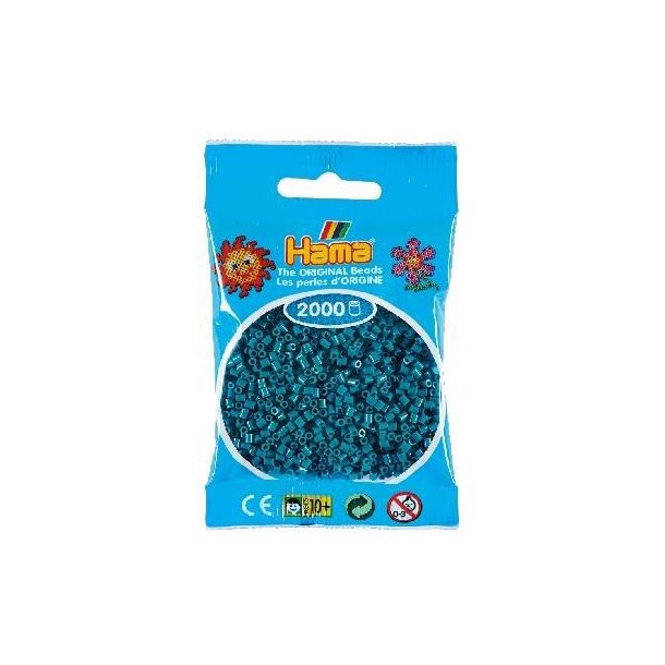 Hamaperler - Mini - 2000 stk - Petrol