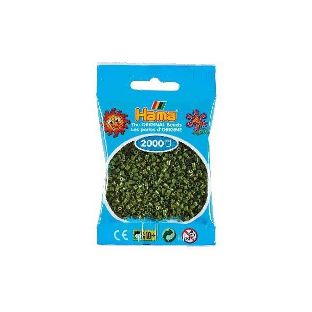 Hamaperler - Mini - 2000 stk - Oliven